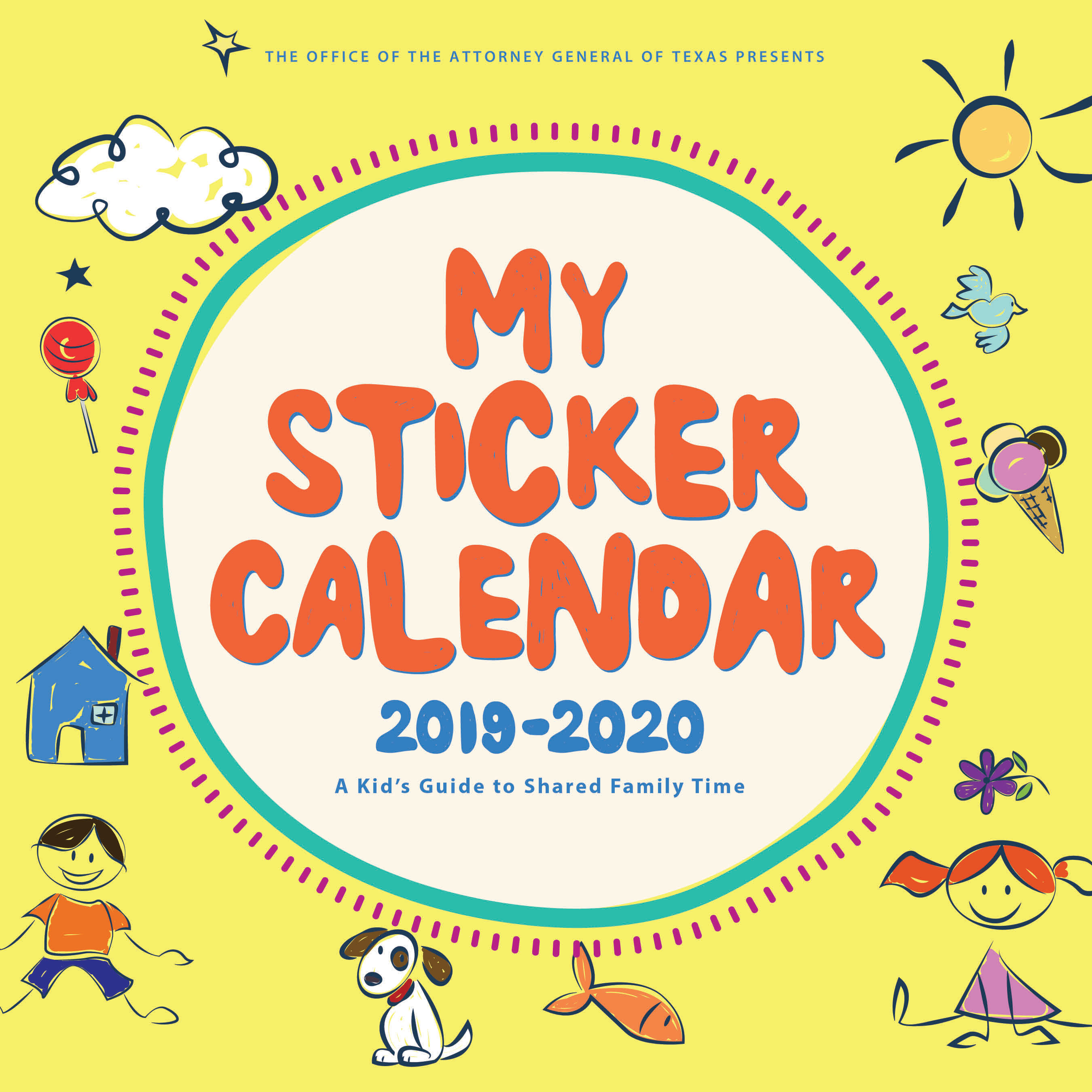 texas child visitation calendar 2021 My Sticker Calendar Office Of The Attorney General texas child visitation calendar 2021