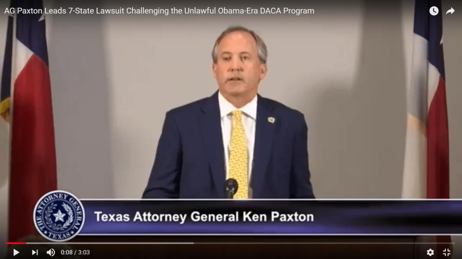 Attorney General Ken Paxton at Press Conference