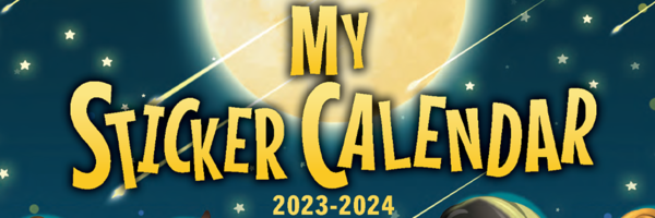 Calendrier familial 2023-2024 avec stickers